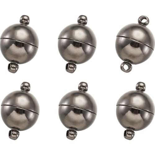 5 Sets Round Magnetic Clasps for Bracelet Necklace Making DIY Clasp Buckle Jewelry Connector Findings Accessories Supplies