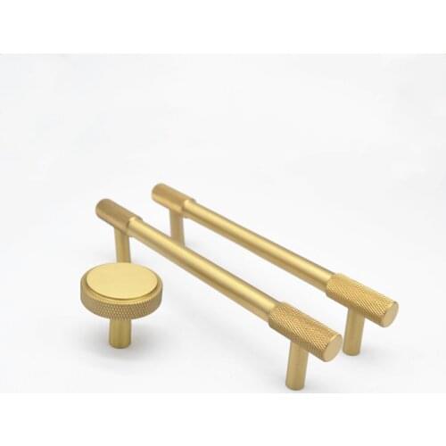 Brass Handles for Furniture Cabinet Knobs and Handles Cupboard Pulls Handles Kitchen Handle Gold Drawer Knobs Pull