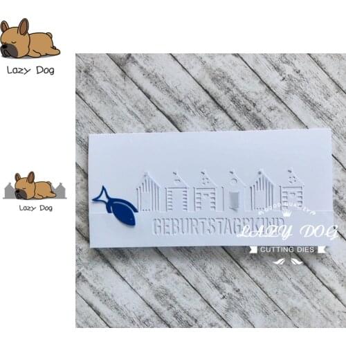 House Building Border Metal Cutting Dies Scrapbooking Stencil Decorative Craft Embossing Die Cuts Card Making New Dies For 2019