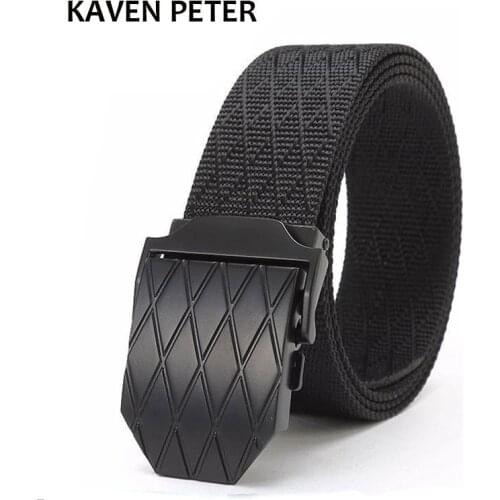 Men Military Nylon Belt With Zinc Alloy Buckle Outdoor Leisure Belt High Quality Strap Width 3.8CM Tactical Belt For Men