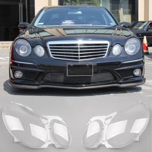 Topteng Headlight Lens Replacement Cover Left+Right Fit For Benz W211 E350/300/200 2002-2008