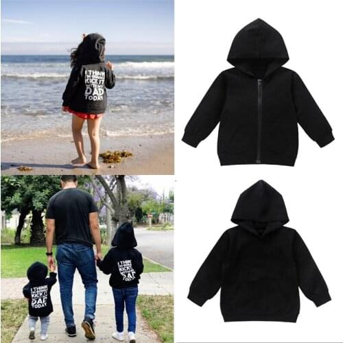 Focusnorm 2Styles 0-6Years Newborn Baby Girl Boy Autumn Swearshirts Print Letter Long Sleeve Zipper Hooded Sweatshirts