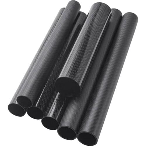 4PCS Carbon Fiber Tube Length 250mm Diameter 25mm To 26mm For RC Model Aircraft Drone Accessories