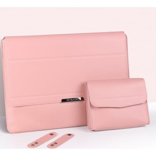 Pu Leather Laptop Bag Sleeve Case For 12 13 14 15.4 15.6 inch Waterproof Notebook Case For Macbook Air Pro Dell HP Lenovo ASUS
