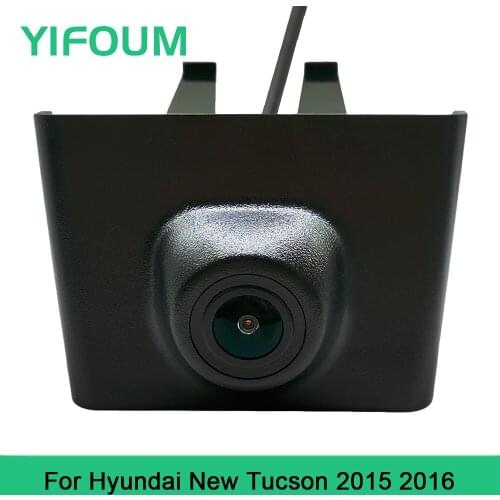 YIFOUM HD CCD Car Front View Parking Night Vision Positive Waterproof Logo Camera For Hyundai New Tucson 2015 2016