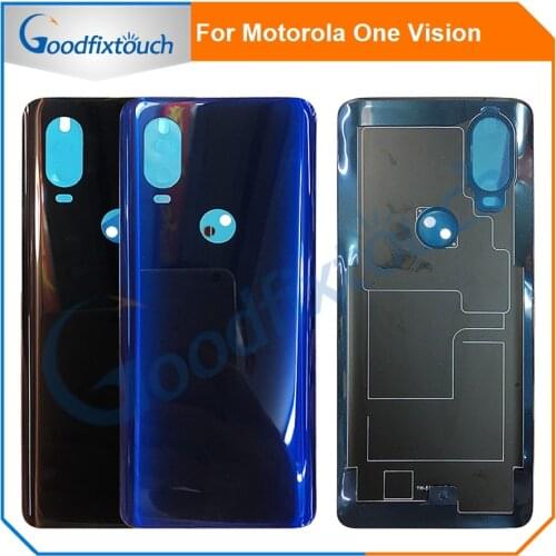 For Motorola One Vision XT1970-1 MOTO XT 1970 ANDROID ONE Battery Cover Back Housing Rear Door Case Replacement Parts