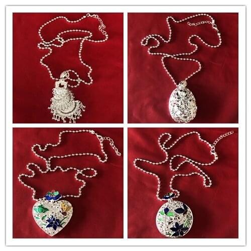 LosoDo New style hot sale Bohemia Retro ethnic style classic peacock women Necklace National Style Hollow out Flowers Necklace