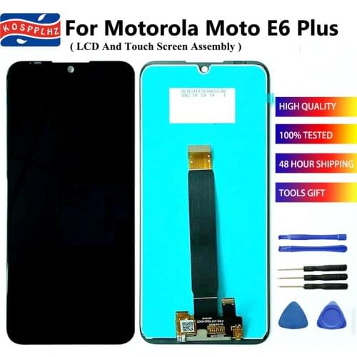 KOSPPLHZ 6.1" For Motorola Moto E6 Plus LCD Display Touch Screen Assembly Moto E Plus (6th gen.) Mobile Phone LCD Screen Replace