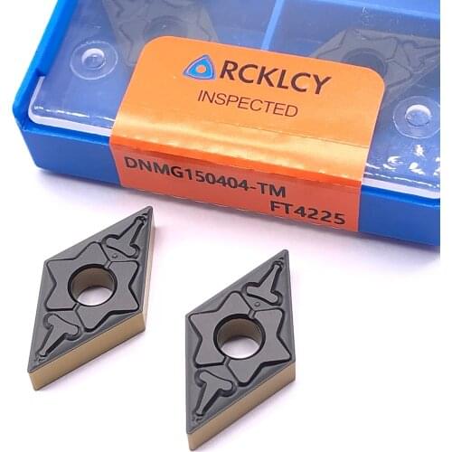 10pcs RCKLCY DNMG150404 TM FT4225 Carbide Insert Processing Machine Tool Accessories Blade Machining Steel Parts