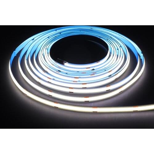 DC 12V COB LED Strip High Density FOB COB Flexible LED Strip Light Natural White 4000K/ Cool White 6000K 5m