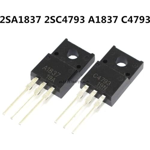 5PCS/ 2SA1837 2SC4793 A1837 C4793 TO-220F