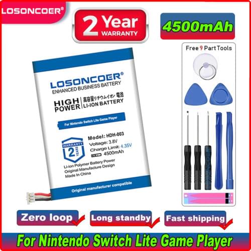 LOSONCOER 4200mAh HDH-003 Battery Replacement Repair for Nintendo Switch Lite Game Player Li-ion Rechargeable Batteries