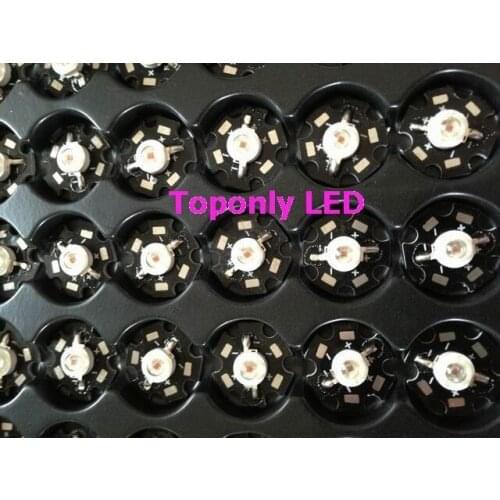 3w 620-630nm color red led diode lamp with 20mm PCB DC2.4-2.8v 700mA diy led component bulb for green house&aquarium lighting