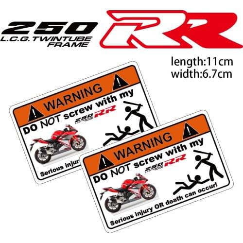 KODASKIN Motorcycle Cheap Creative Warning Sticker Decal for Honda 250RR
