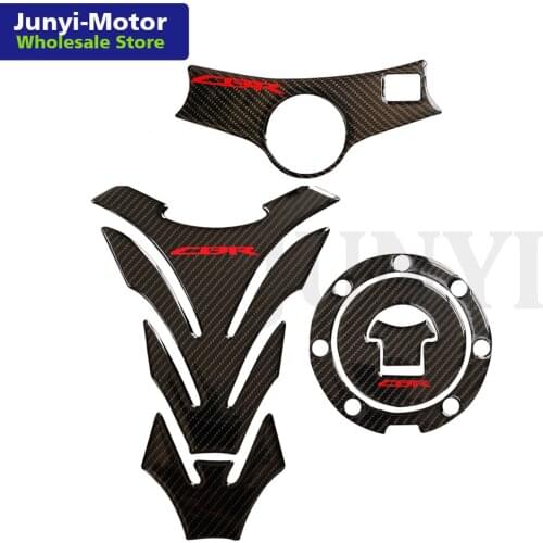 For Honda CBR600F4 CBR600F4i 1999-2006 Fuel Tank Pad Gas Cap Cover Triple Clamp Yoke Sticker Carbon Fiber Motorcycle Guard Decal