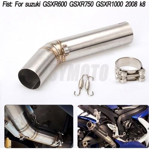 Motorcycle Exhaust Muffler Middle Link Pipe For Suzuki GSXR 600 GSXR 750 GSXR 1000 GSXR600 GSXR750 GSXR1000 2008 k8 Slip-on