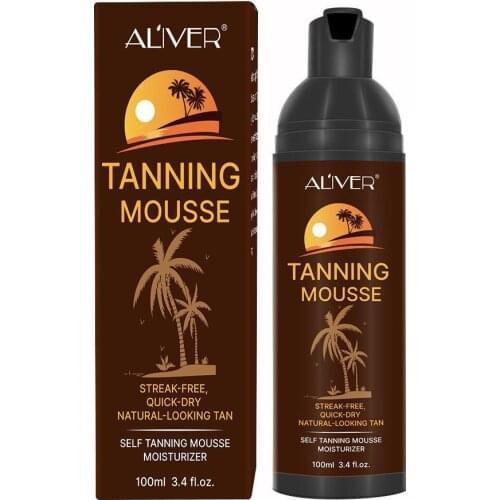 Body Self Tanners Cream Tanning Mousse For Bronzer Nourishing Care Skin Cream Medium Face Solarium Skin Makeup Block Sun Bo F7O2