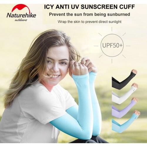 Naturehike Summer Icy UV Protection Sunscreen Breathable Sweat-Absorbent Rider Riding Arm Cover Unisex Outdoor Equipment