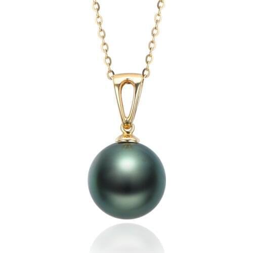 MADALENA SARARA AAA Natural White Freshwater Pearl 18K Pendant Chain Necklace