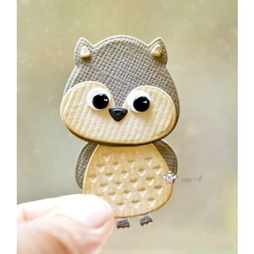 Mmao Crafts Metal Steel Cutting Dies Cute owl decoration Stencil For DIY Scrapbooking Paper/photo Cards Embossing Dies