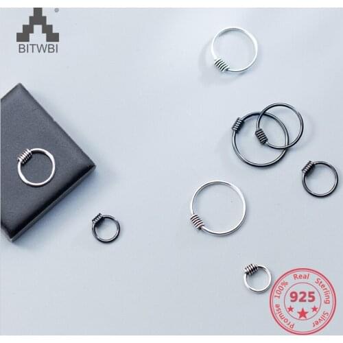 925 Sterling Silver Stud Earrings For Men And Women Simple Fashion Ear Buckle Mini Personalized Ear Bone Studs Jewelry Wholesale