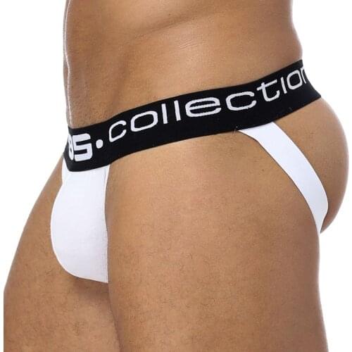 85 Brand Men underwear Sexy gay jockstrap Thongs men Double D G-string Thong Men Tanga Gay Underwear Male Jockstraps cotton