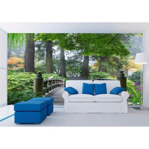 3d room wallpaper custom mural Forest tree trail landscape wall Living room backdrop photo wallpaper for walls 3 d wall murals