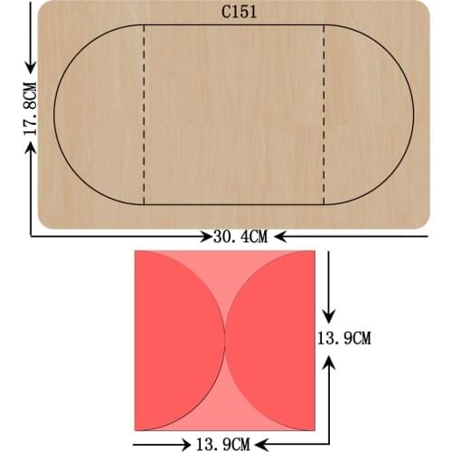 New Card, envelope Wooden die Scrapbooking C-151 Cutting Dies Compatible with most die cutting machines