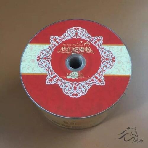 Wholesale 50 discs For Wedding Recording Grade A 8x 8.5 gb Red Rose Printed DVD+R DL Disc
