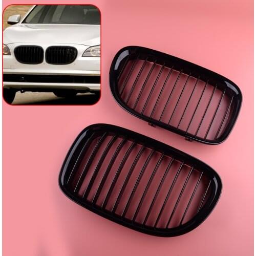 2Pcs ABS Front Bumper Kidney Grill Grille Fit For BMW 7 Series F01 F02 F03 F04 2009 2010 2011 2012 51117184151 51117184152