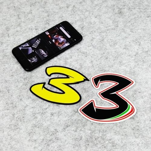 Truck Vans Body Motorcycle Decals for Max Biaggi Number 3 GP Racing Rider Dirt Bike Helmet Car Styling Vinyl PVC Sticker