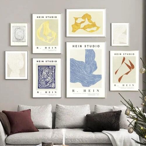 Nordic Poster Distortion Curve Line Abstract Geometry Modern Wall Art Print Canvas Painting Decoration Pictures For Living Room