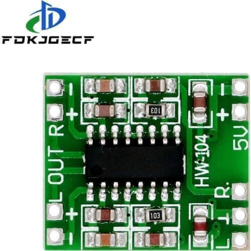 100PCS PAM8403 Super mini digital amplifier board 2 * 3W Class D digital amplifier board efficient 2.5 to 5V USB power supply