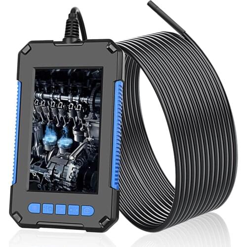 P40 Portable Industrial Endoscope Borescope Inspection Camera IP67 5.5mm Lens 4.3 Inch High-definition 1080P Display Screen