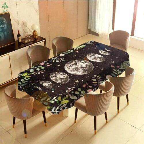 Garden Of Black Moonlight Barbecue Picnic Home Party Table Cloth