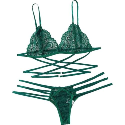 Sexy Lingerie For Women Sex Set Bra Sexy Lace Lingerie Thong Top Corset Bodydoll Sleepwear Bandage Bra Underwear Трусы Женские