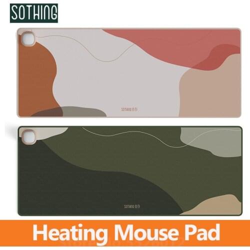 Sothing Smart Heating Mouse Pad Computer Desktop Warm Mat Waterproof Temperature Control Warmer Mat for Home Office