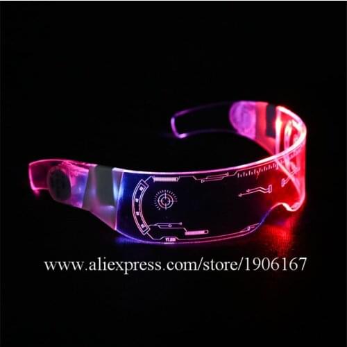 Led colorful luminous glasses nightclub bar ktv Judy concert music festival glasses birthday gift luminous party DJ DS glasses