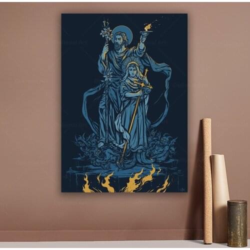 Terror of Demons - Dark Version Poster Prints Poster Pictures Home Decor Living room Bedroom Art Painting