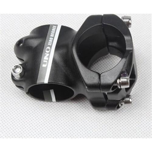 Bicycle Aluminum Alloy Red/Gary Logo Short Stem UNO MTB Bike 0 Degree 35/45mm Black For 31.8mm Handlebar 28.6mm Fork