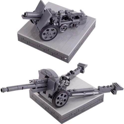 WW2 Military German Vehicles Cannons Soldiers Figures Building Blocks Army Accessories Weapons Parts Bricks Kits Toys
