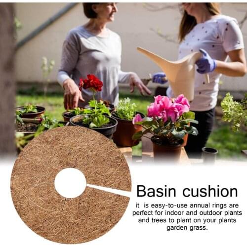 1 Pcs Tree Protection Weed Mats Plant Pot Grid Flower Pot Cover Coconut Palm Mat Mulch Ring Planting Indoor And Outdoor