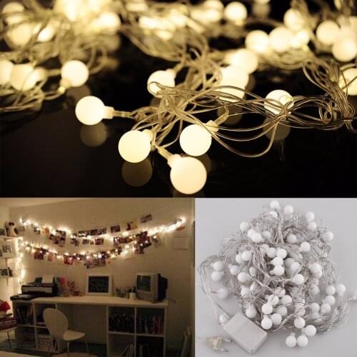 100M 600 LED Matte Globes Merry Ball Fairy String Lights Lamps Bulbs Wedding Party Christmas Garden Outdoor Indoor Decoration