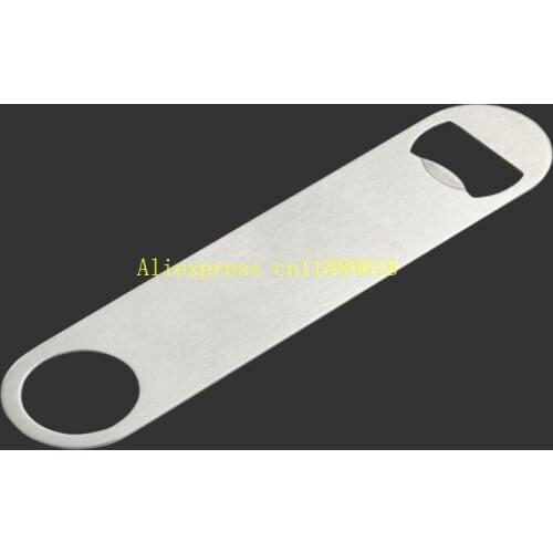 100pcs/lot Fast shipping Stainless steel flat beer bottle opener Bar Party wine opener