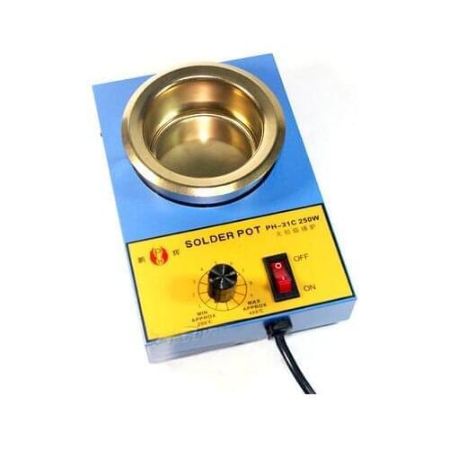 100W 150W Lead-free Solder Pot Soldering Desoldering Bath Titanium Plate 36mm 50mm 80mm 100mm200-480 Degree 220V
