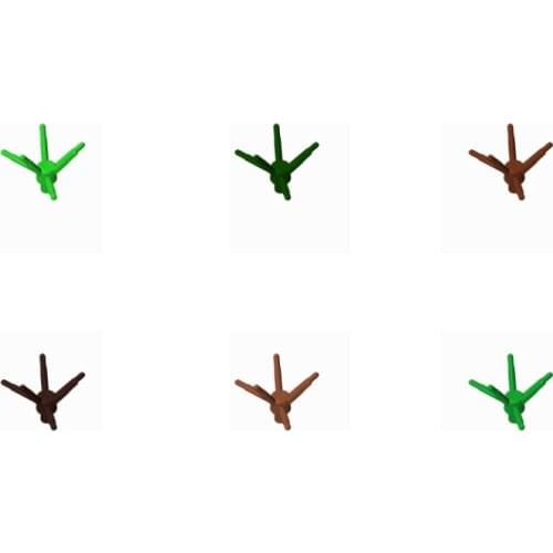 350pcs/lot Kennie Building Blocks Plant Stalk Bricks NO.19119 Stalk W. 1,5 Shaft And 3,2 Shaft Part Building Blocks MOC Toys