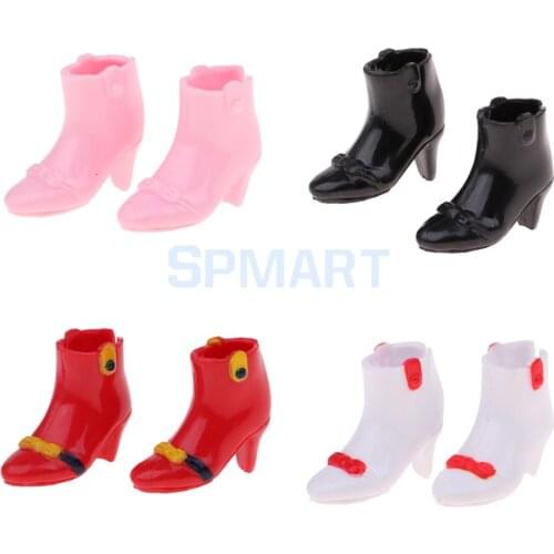 4 Colors Lovely Waterproof High Heels Shoes for 1/6 baby Licca Azone Dolls Clothing Accessory