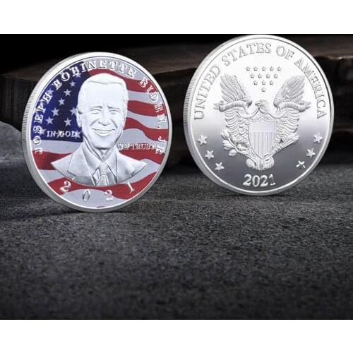 46th President of the United States Biden Commemorative Coin Metal Badge Gold Coin Silver Gold Challenge Coin