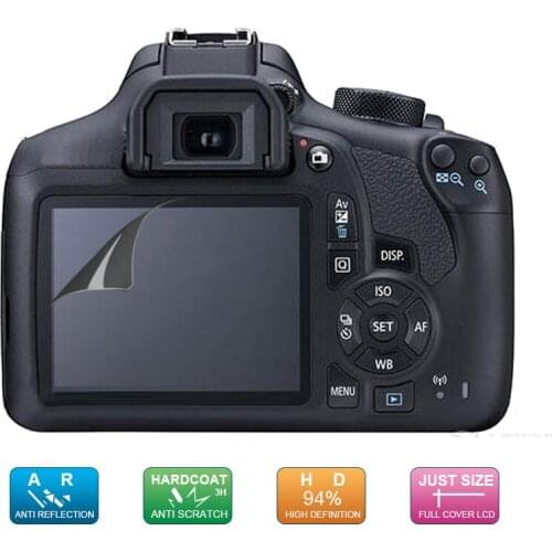 6pcs, 3pack) LCD Guard Film Screen Display Protector for Canon EOS 1200D 1300D 2000D / Rebel T5 T6 T7 / Kiss X70 X80 X90 Camera