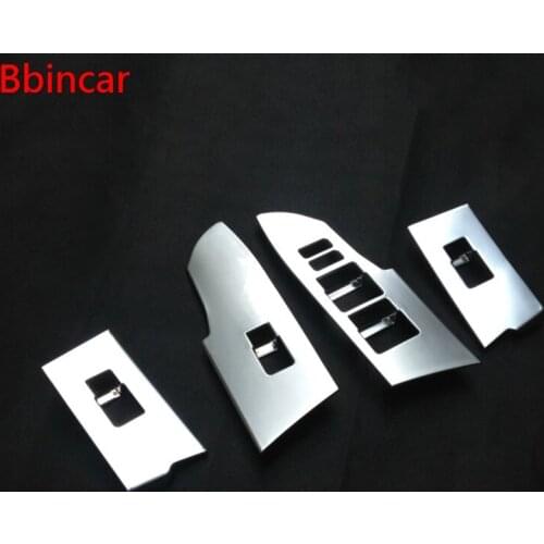 Bbincar ABS Chrome Matte Door Window Lift Regulator Cover Trim 4pcs For Toyota Corolla 2014 2015 2016 2017 LHD